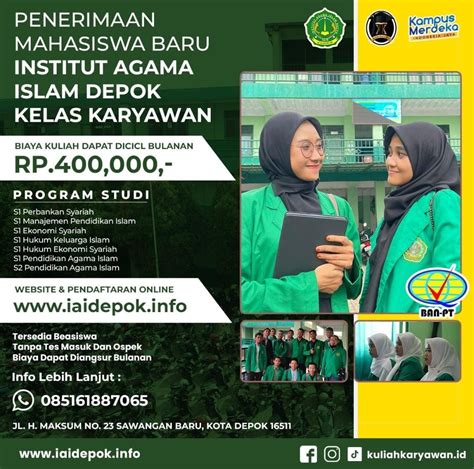 Kampus Kelas Karyawan IAID Sawangan Biaya Terjangkau Kuliah Karyawan