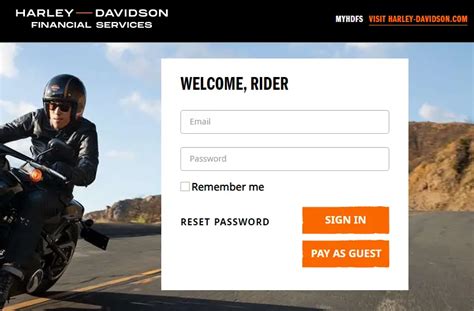 Myhdfs Login Harley Davidson Financial Services