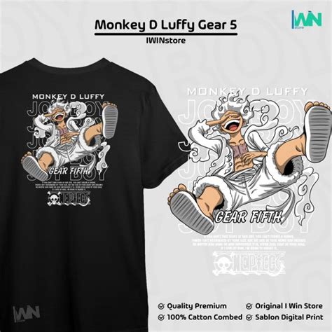 Jual Kaos Monkey D Luffy Gear One Piece Baju Anime Pria Distro