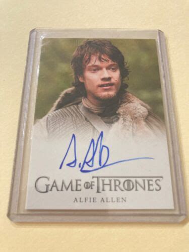 Game Of Thrones Alfie Allen Autograph Season One Full Bleed