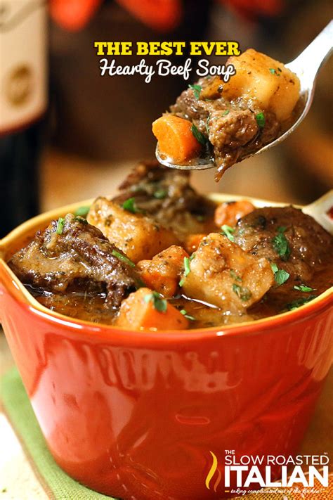 Hearty Beef Soup Marias Mixing Bowl