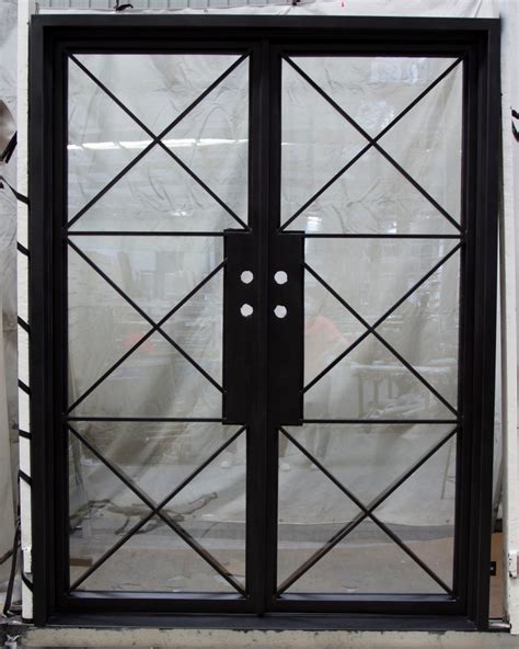 Luxury Design High Quality Squarearcheyebrow Wrought Iron Door China Modern Steel Doors And