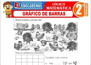 Gráfico de Barras para Segundo de Primaria Fichas GRATIS