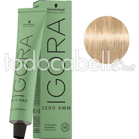 Schwarzkopf Tinte Igora ZERO AMM Sin Amoniaco 10 0 Rubio Platino