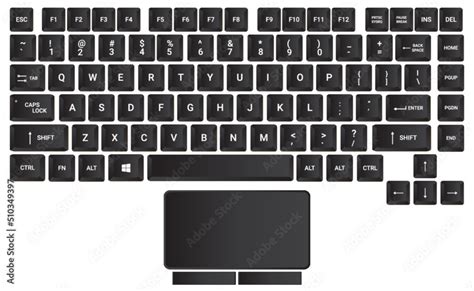 Keyboard vector design, keyboard layout vector with the alphabet ...