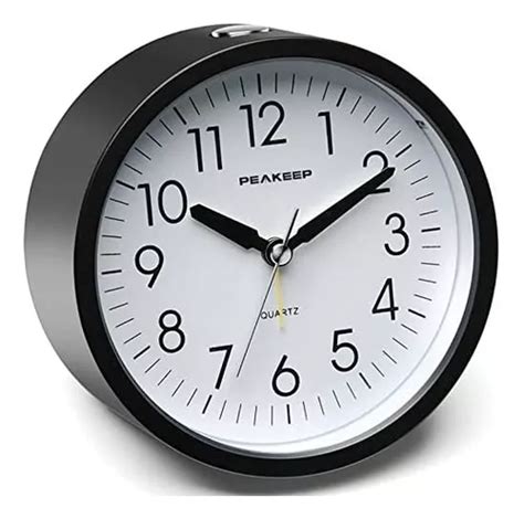 Reloj Despertador Con Batería Peakeep Silencioso Sin Tictac MercadoLibre