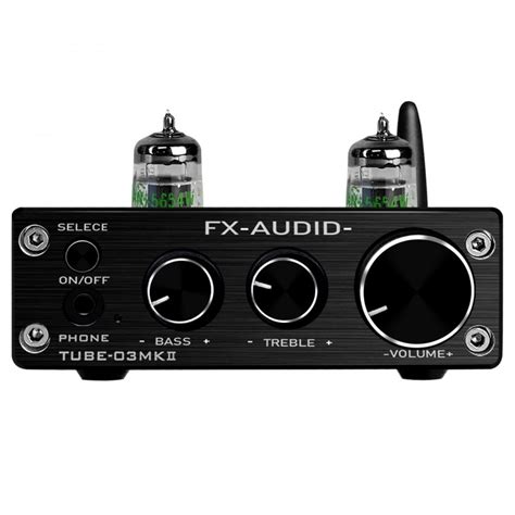 FX AUDIO TUBE 03 MKII Stereo Tube Preamplifier 6K4 JRC4556 Bluetooth