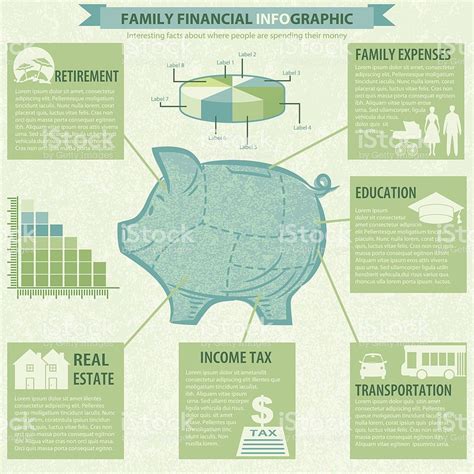 Piggy Bank Financial Infographic Template Infographic Bank