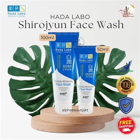 Jual Hada Labo Shirojyun Ultimate Whitening Face Wash 50gr 100gr