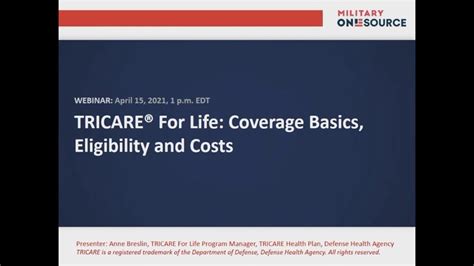 Tricare For Life Coverage Basics Eligibility And Costs April 2021