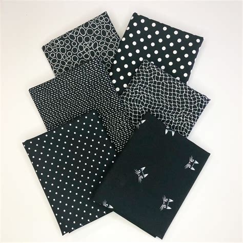 Black And White Fat Quarter Bundle Michael Miller Fabrics Etsy