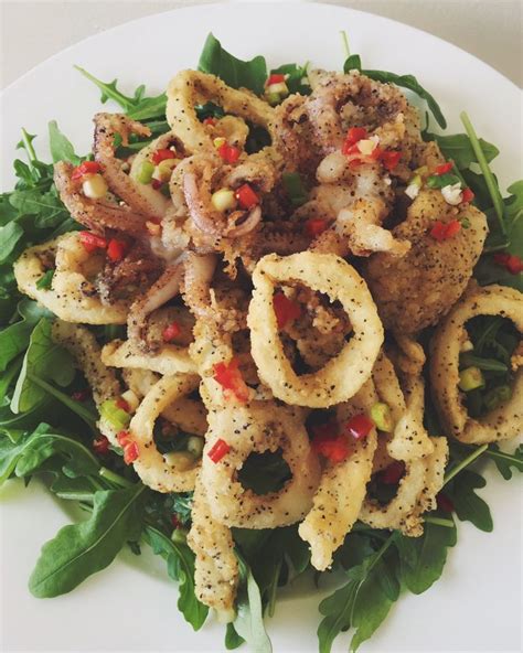 Salt And Pepper Squid With Rocket And Vietnamese Dressing Recipe Salt And Pepper Squid