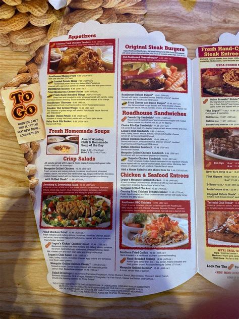 Menu At Logans Roadhouse Bbq Goldsboro