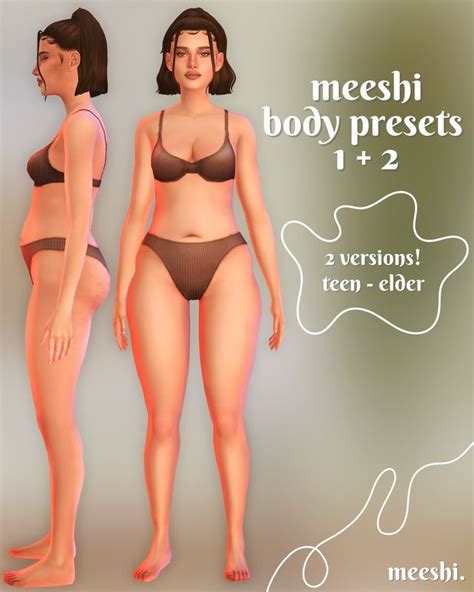 Body Presets Patreon Sims Sims Body Mods Sims