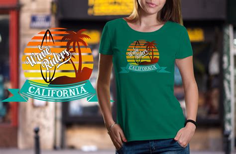 Wave Riders California T Shirt Design Graphic By Ar88design