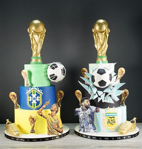 Pin By Estela On Decoracion D Tortas Soccer Birthday Cakes Messi