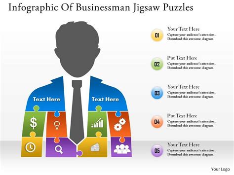 0314 Business Ppt Diagram Infographic Of Businessman Jigsaw Puzzles