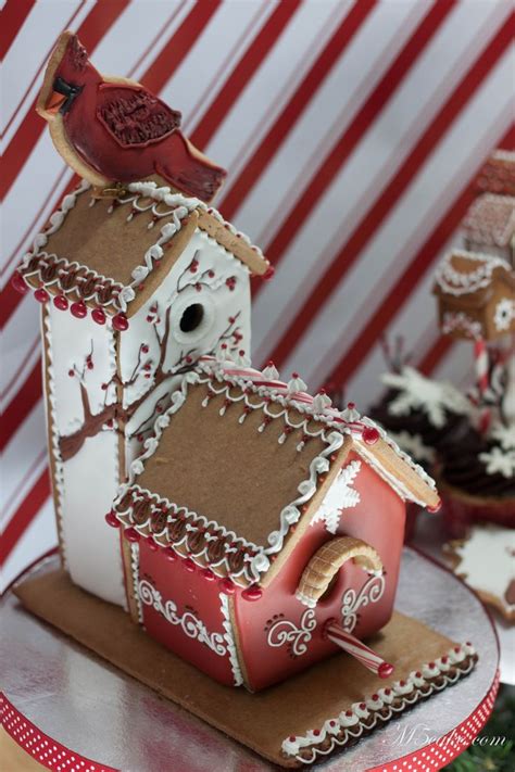 Gingerbread Houses In All Sizes Decorated With Royal Icing These Are