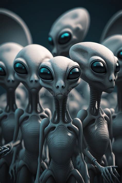 Extraterrestres Y Otros Terrestres De Otro Planeta Stock De Ilustración Ilustración De