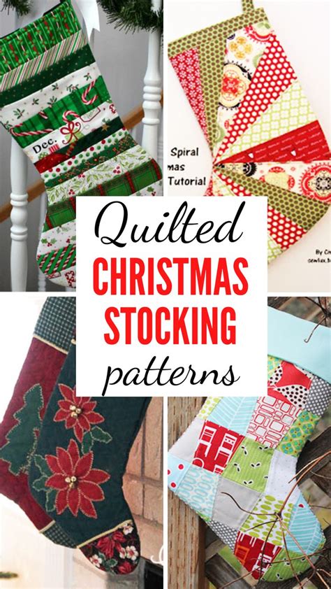 Quilted Christmas Stocking Patterns To Spruce Up Your Holiday Mantel