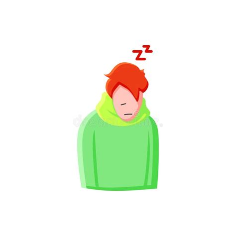 Fatigue illustration stock illustration. Illustration of person - 95470920