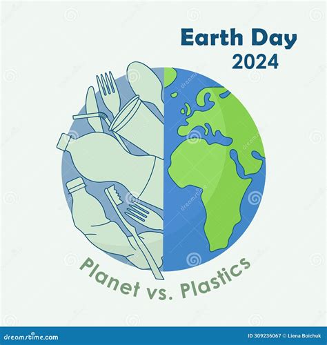 International Mother Earth Day 2024 Planet Vs Plastics Square Vector