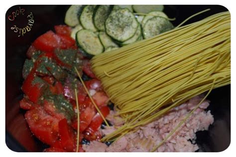 One Pot Pasta Courgettes tomates Thon Cookéo ou sans COOK