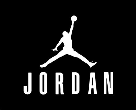 Jordan Brand Logo Symbol With Name White Design Clothes Sportwear ...