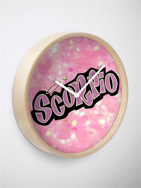 Scorpio Bratz Style Iconic Pink Glitter Font Logo Cute Y2k Aesthetic