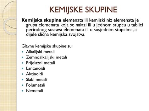 PPT - KEMIJSKI ELEMENTI PowerPoint Presentation, free download - ID:4999479