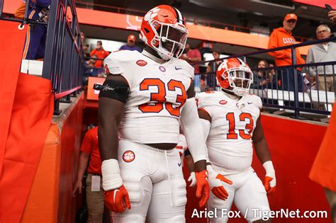 Clemson Football Photo Of Ruke Orhorhoro And Syracuse TigerNet