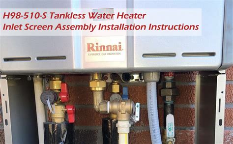 H98 510 S Tankless Water Filter Parts And Inlet Filter Removal Tool For Rinnai Tankless Water