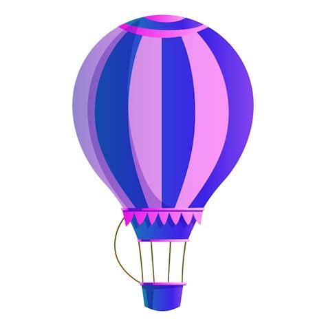 Premium Vector Vector Flat Hot Air Balloon Isolated On White