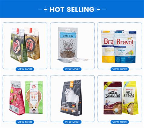 Custom Resealable Pet Food Packaging Small Dog Cat Food Bag Stand Up