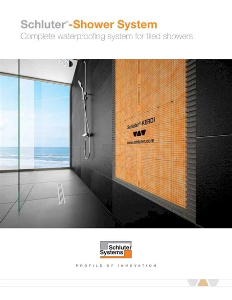 Pdf Schluter Shower System Small Detail Big Finish Luxurious And