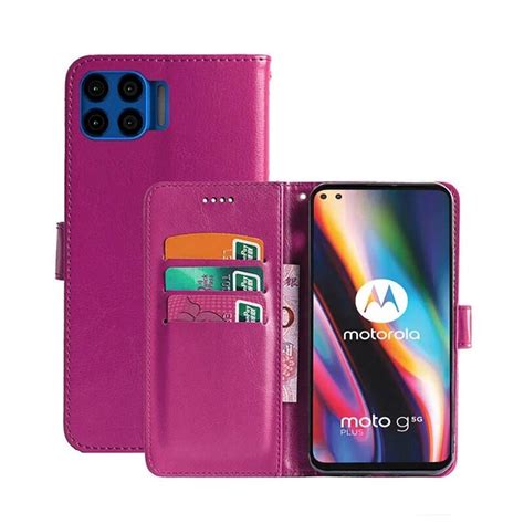 Wallet Cover 3 kort Motorola Moto G 5G Plus lyserød Elgiganten