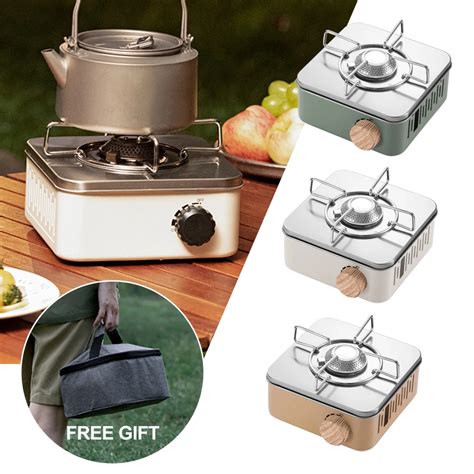 Mini Camping Stove Burner Portable Gas Stove For Outdoor Camping Picnic Cooking Single Burner