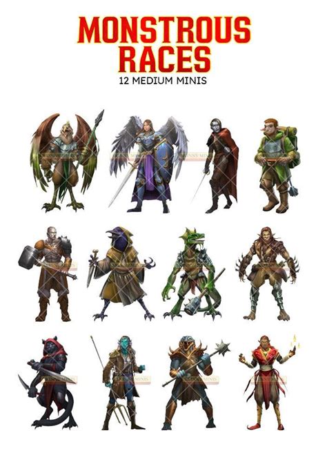 Monstrous Races 1 Fantasy Character Design Dungeons And Dragons