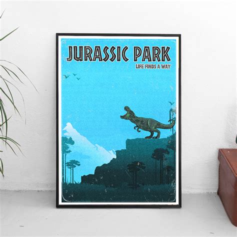 Poster Jurassic Park Poster Jurassic World Print A3 A4 A5 Comic Book Poster Unframed