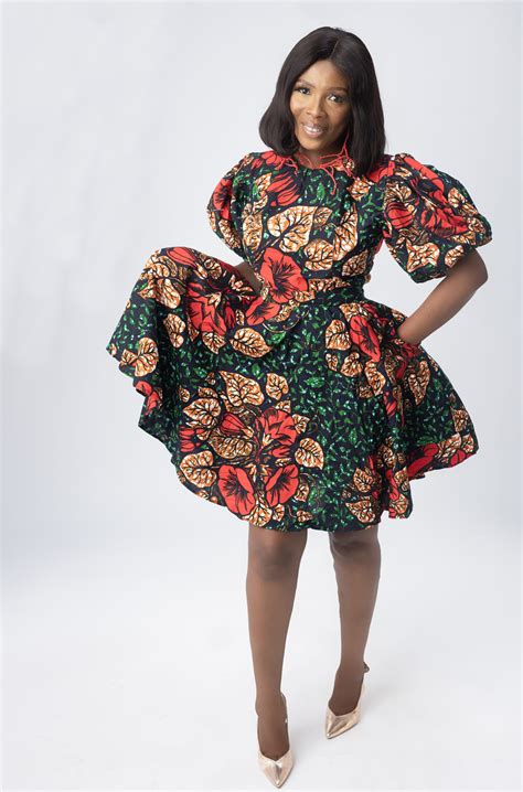 Alluring Colourful Floral Ankara Beautiful African Dress
