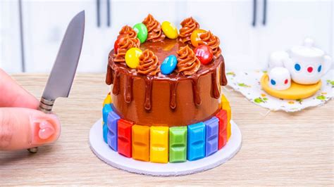 Chocolate Rainbow Cake Yummy Mini Chocolate Cake Decorating