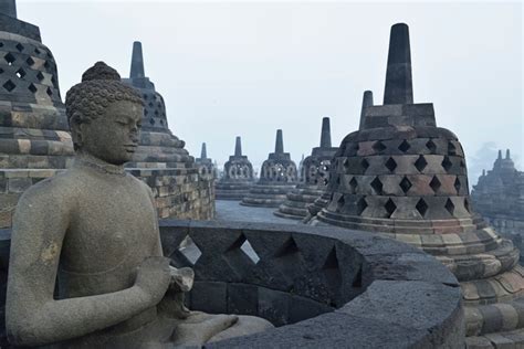 Borobodur Kedu Plain Java Indonesia Southeast Asia