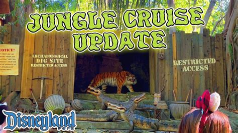 New Theming Added To Construction Walls In Jungle Cruise Tiger Scene At