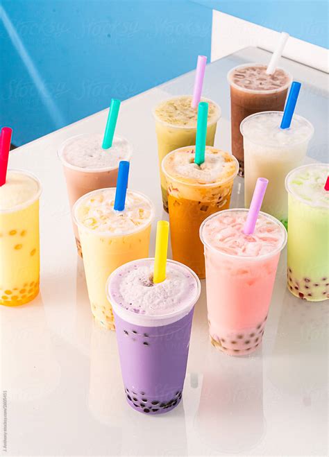 Colorful Bubble Boba Tea By Stocksy Contributor J Anthony Stocksy