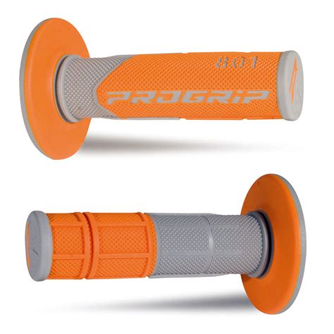 Progrip Pro Grip Handlebar Grips Motocross Half Waffle Soft Grey