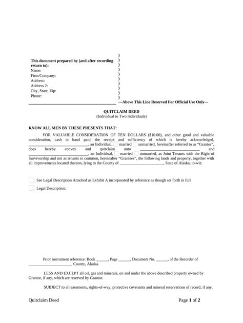 Alaska Deed Complete With Ease Airslate Signnow