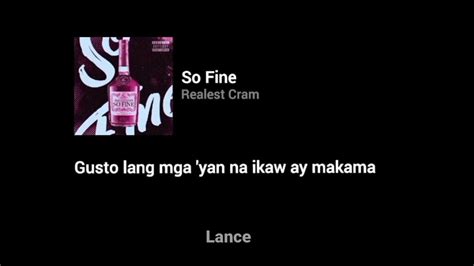 Realest Cram So Fine Lyrics Youtube