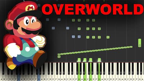 Overworld Theme Mario Piano Tutorial Synthesia Youtube