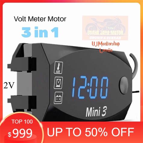 Jual Jual Voltmeter Volt Meter Accu Aki In Mini V Universal