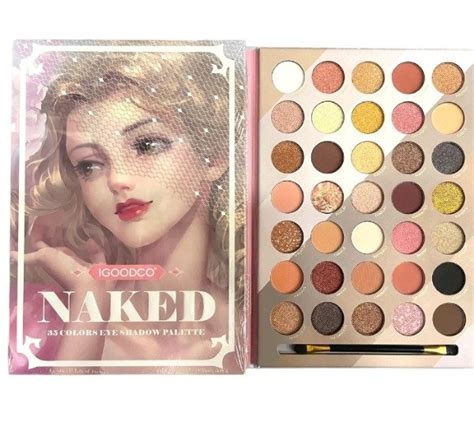 Paleta De Sombras Naked X35 Colores Brochita By Roma